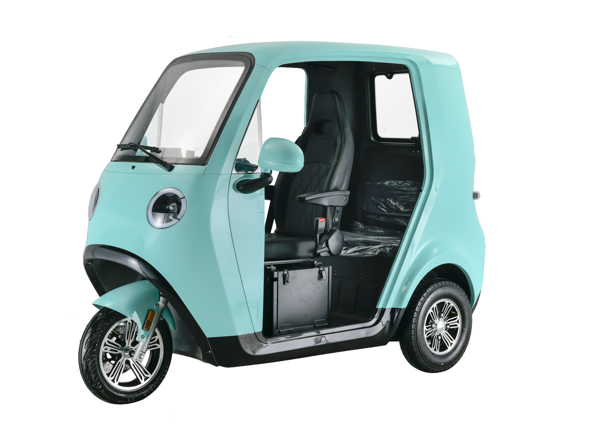 NEV OtotO 電動三輪バイク自動車 着脱式バッテリー キャリータイプ  丸目  電動トゥクトゥク  ミルキーホワイト  かわいい キャリア　